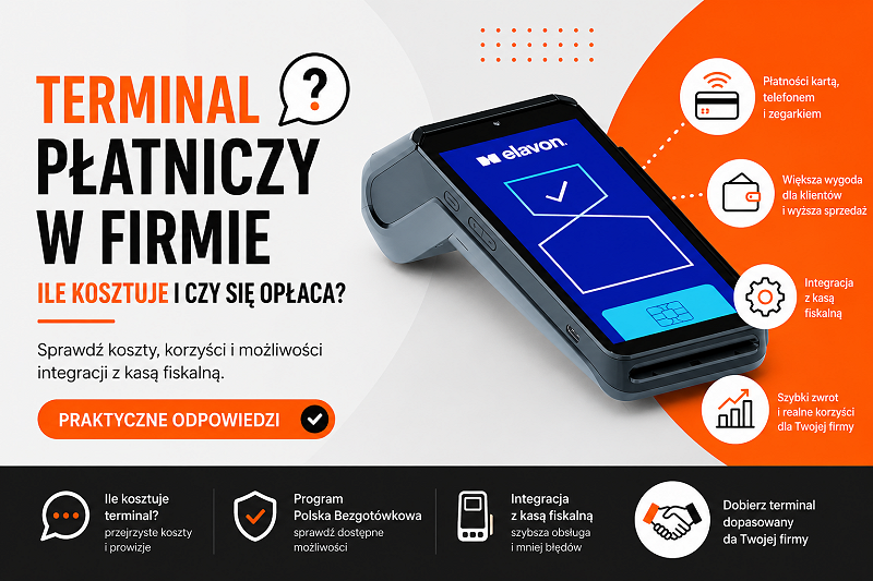 Terminal płatniczy w firmie 
