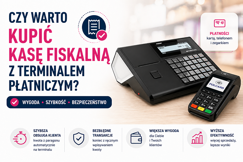 Terminal płatniczy z kasą fiskalną