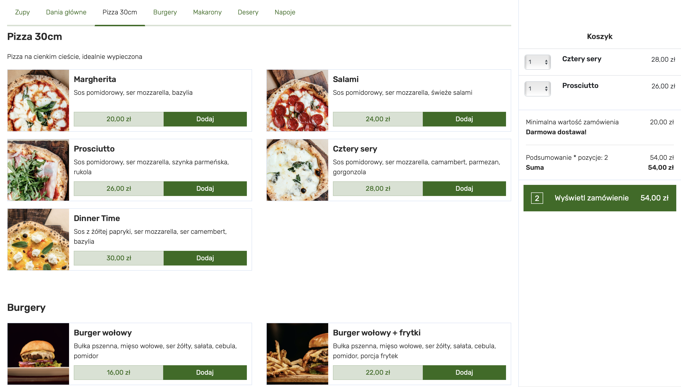 Program dla gastronomii - GoPOS